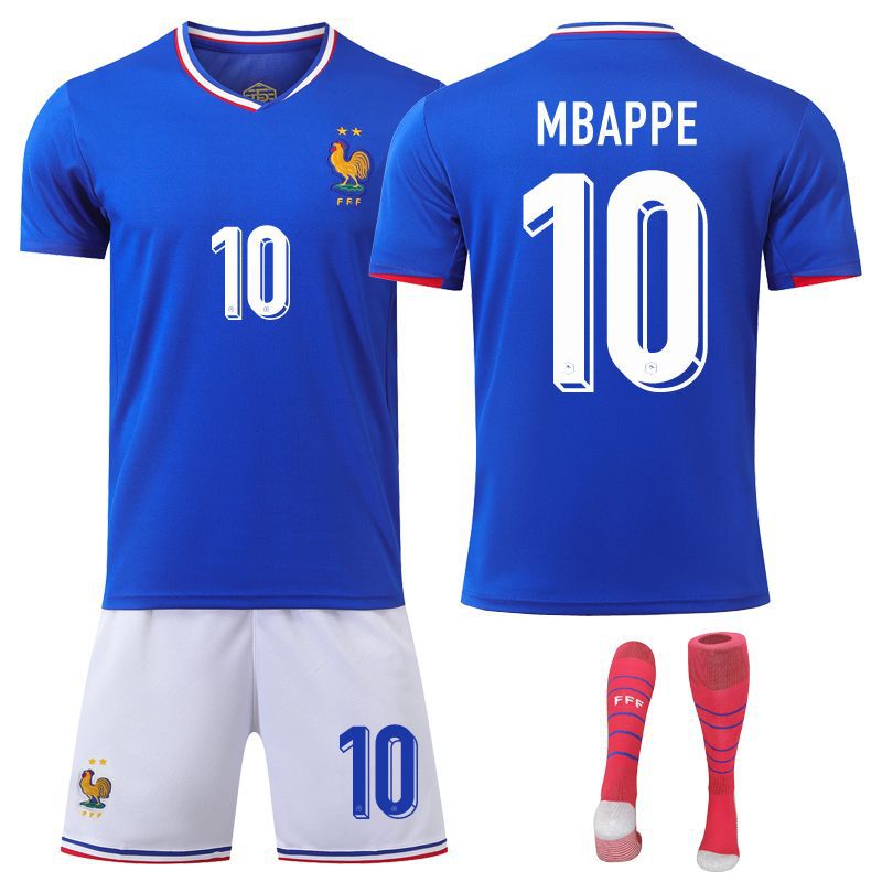 2425欧洲杯法国球衣主场姆巴佩格列兹曼吉鲁登贝莱孔德足球服套装