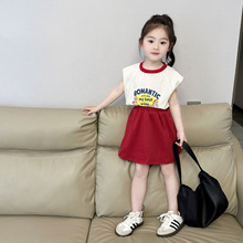 2024春夏季女童短袖套装儿童时髦洋气运动休闲两件套宝宝网红衣服