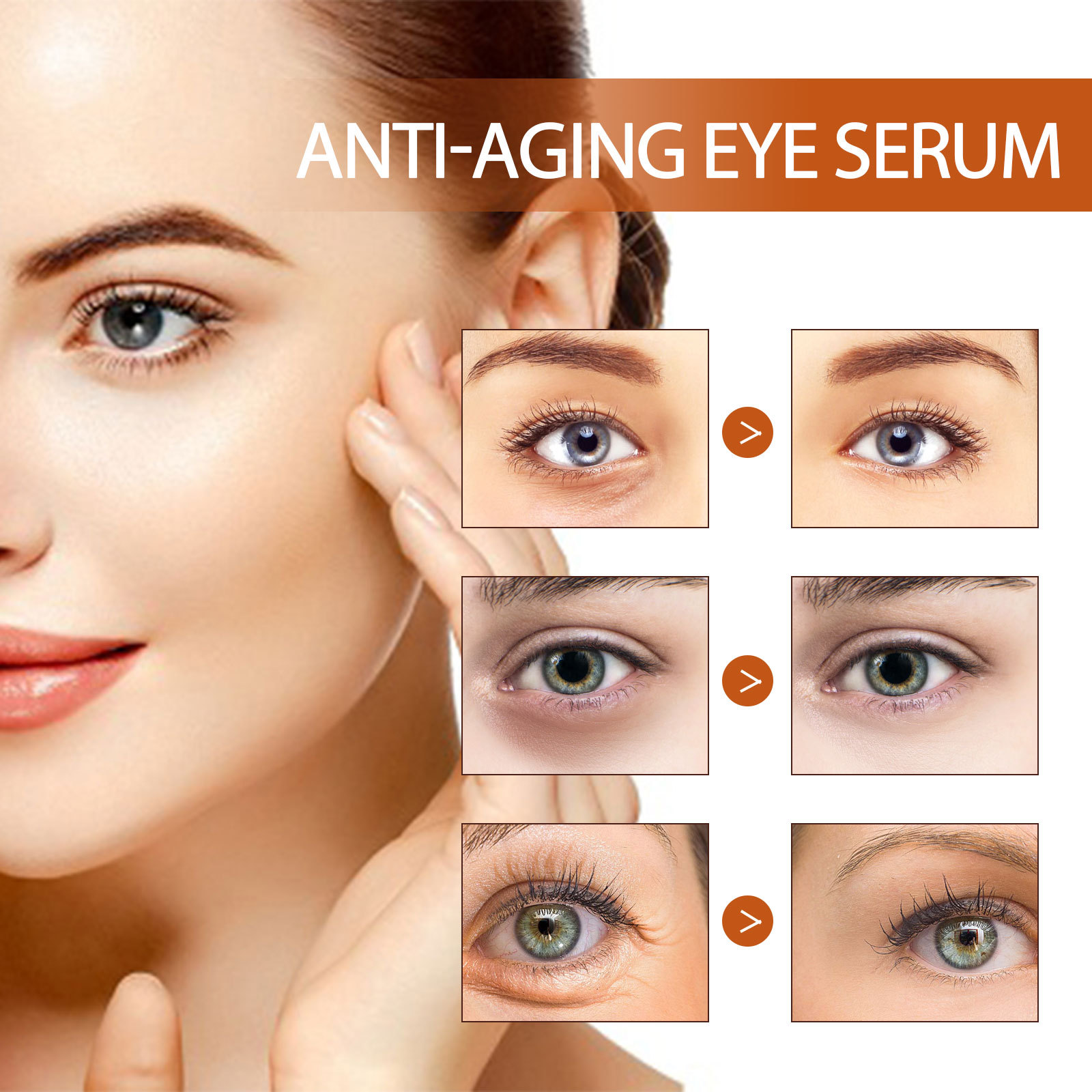 Eelhoe Anti-Aging Eye Essence Fade Eye Corner Fine Lines Eye Bags Dark Circles Repair Eye Puffiness