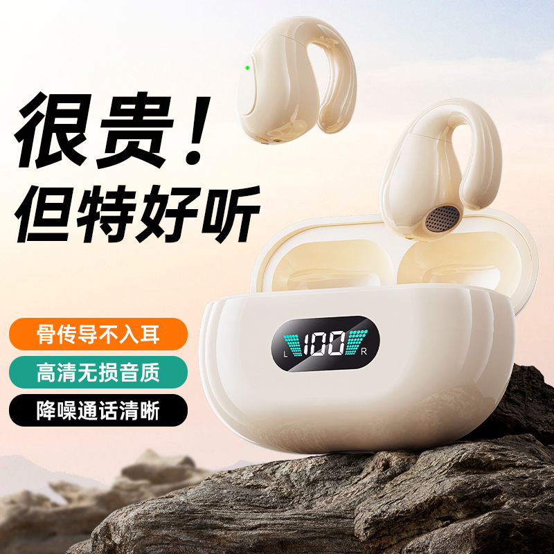 跨境新款m31无线蓝牙耳机不入耳式降噪耳机 骨传导夹耳式运动耳机