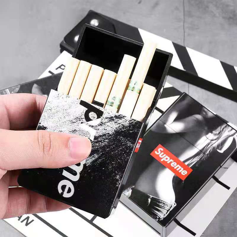 拍潮牌烟壳20支装烟盒男女士粗支香烟盒创意个性潮便携批发