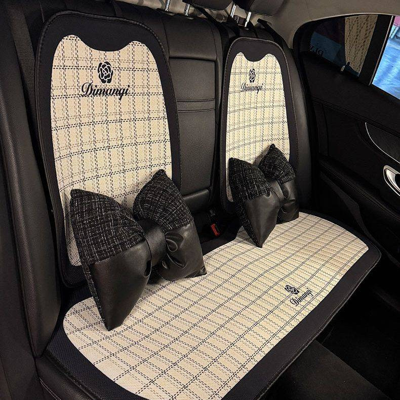 汽车用品汽车坐垫四季通用半包座椅套座垫座套女生夏季感轻奢