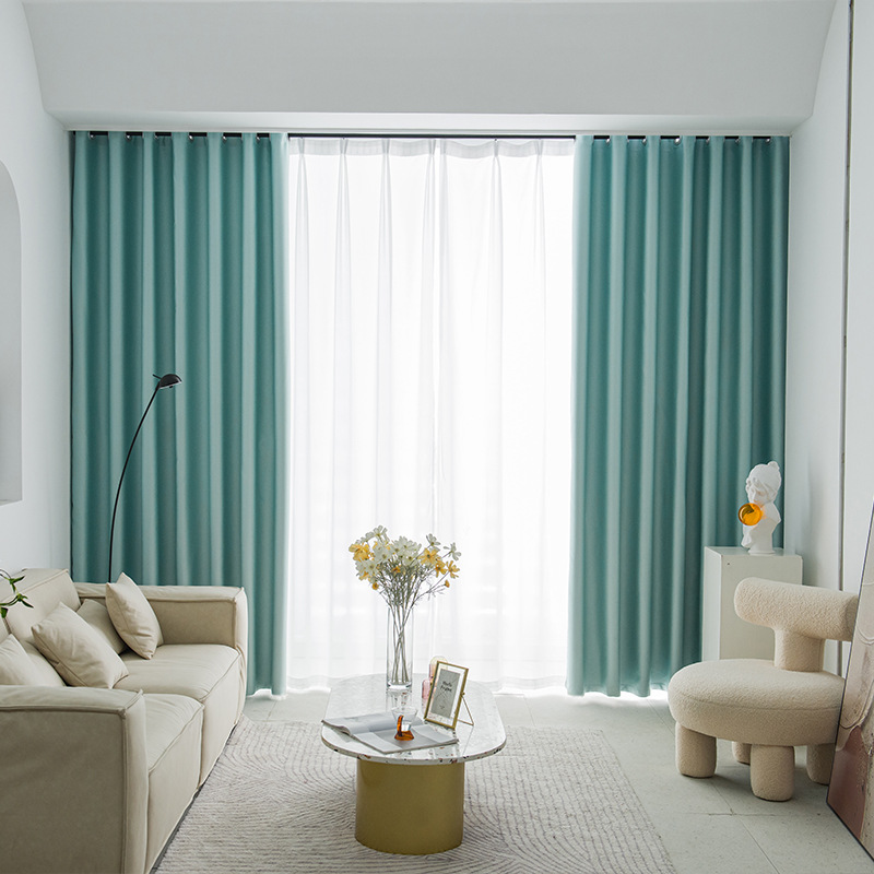 跨境亚马逊布拉格黑丝星级酒店工程物理隔音防晒全遮光窗帘布成品