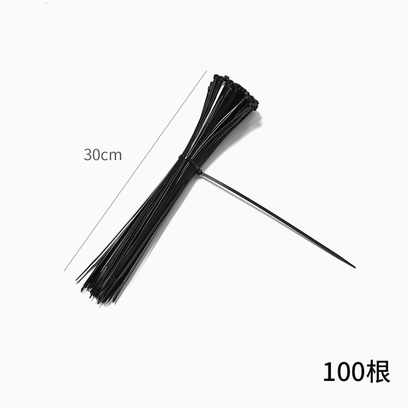 Flower Shop Decorative Flower Bundles of Flower Material Self-Locking Nylon Cable Tie Cable Tie Fixed Plastic Ribbon Cable Tie White
