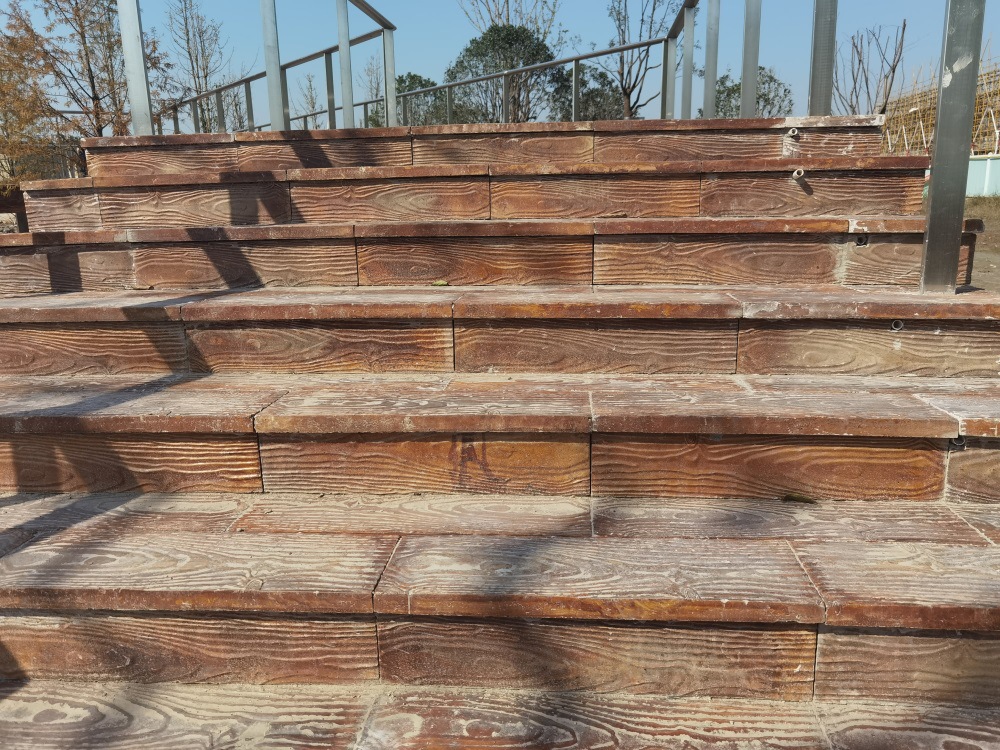 pc砖pc木纹板预制砼木纹板楼梯板600*150*30