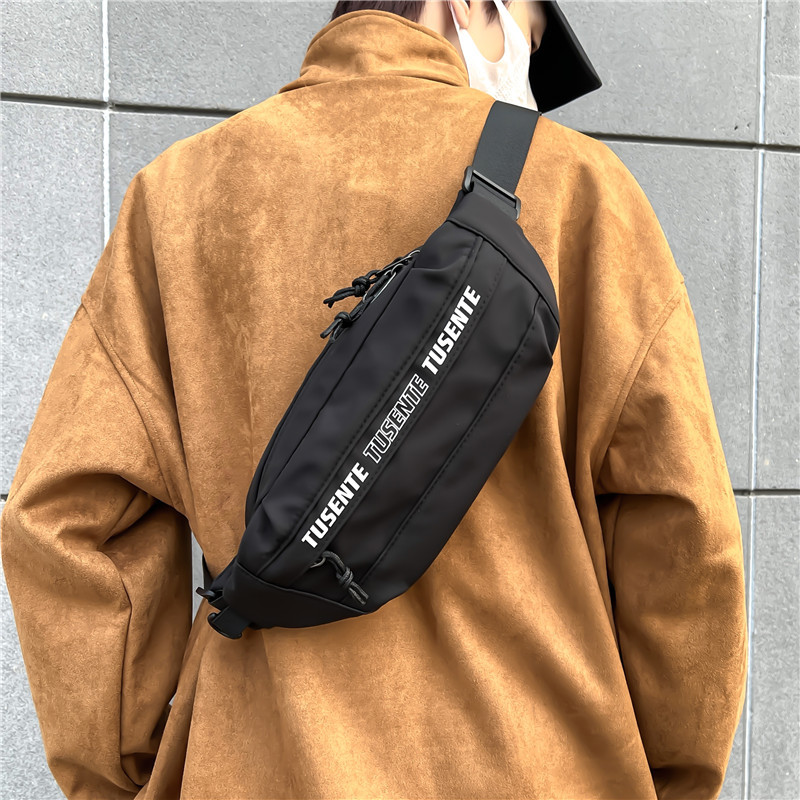 Fashion Brand Sports Chest Bag Small Shoulder Bag Mobile Phone Bag Messenger Bag Men's Bag Shoulder Bag Japanese Leisure Couple's Belt Bag Wholesale