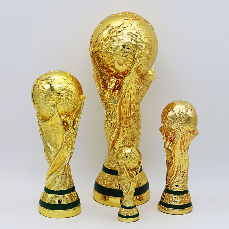 2022 World Cup Trophy Resin Craft Gift Award Decoration (Ball Game) Fan Supplies Hercules Trophy Factory Direct Supply