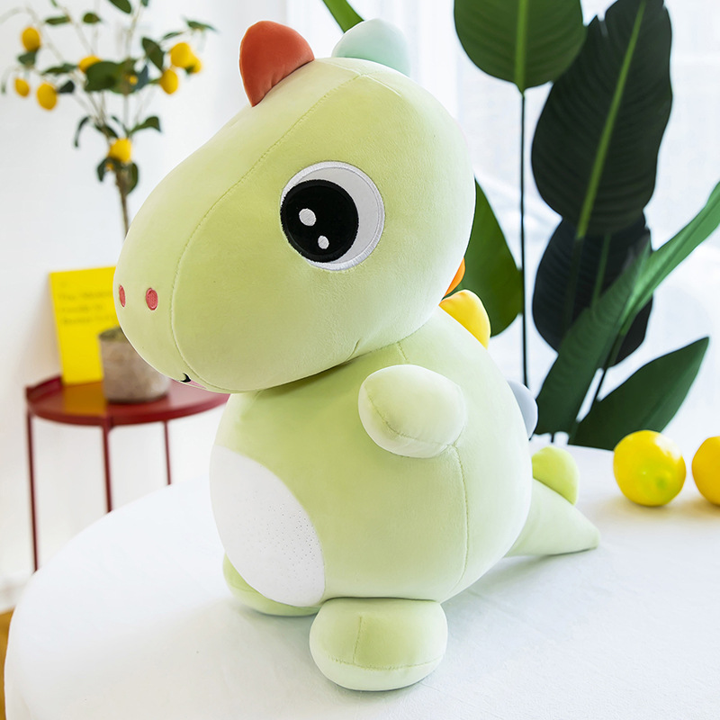 New Colorful Dinosaur Plush Doll Children's Toy Sleeping Pillow Eight-Inch Claw Machine Doll Birthday Gift Wholesale