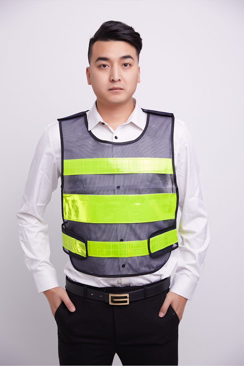 反光背心 交通驾校道路救援马甲 执勤交通巡逻城管保安反光衣定制