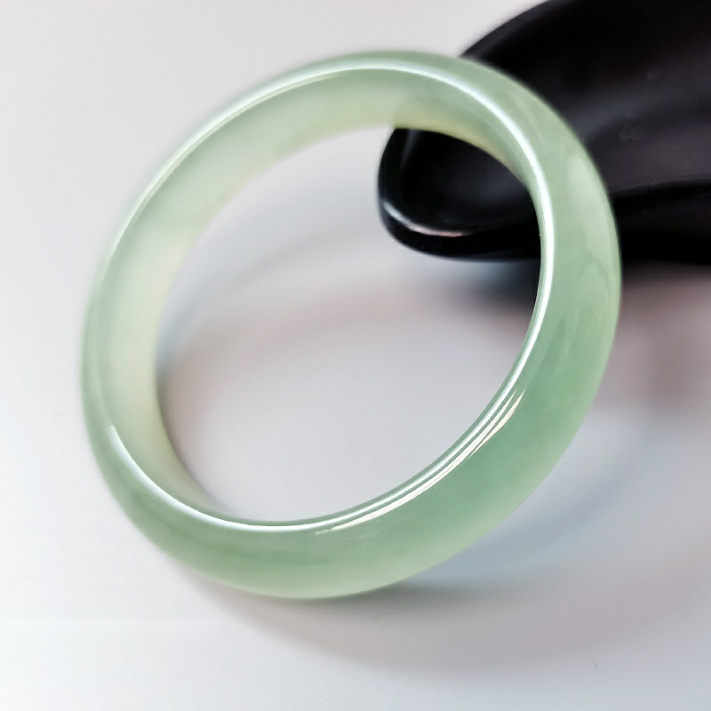 真品岫玉手镯辽宁岫岩玉镯子新疆料古风气质绿冰透秀玉a货手镯女