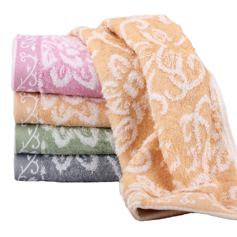 3DWF5条装竹纤维棉家用儿童洗脸毛巾小号长方形吸水童巾柔软洗脸