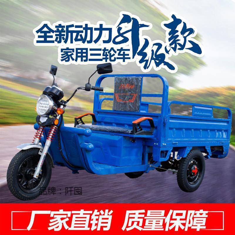 电动三轮车新款成人代步载货拉货快递三轮车家用农用载重王电瓶车