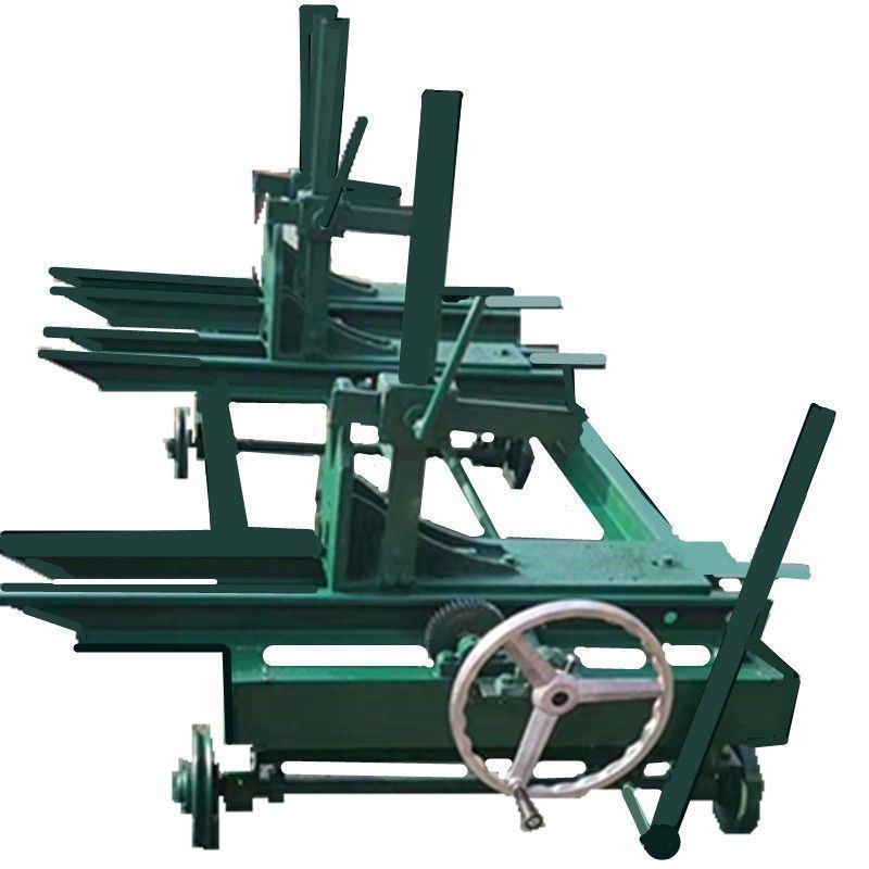 木工带锯机跑车厂家直销手推 轨道钢跑车重型工字钢跑车木工机械