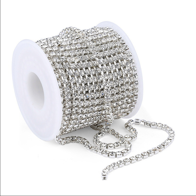 Cross-Border New Products Grab Chain Drill Chain DIY Decoration Accessory Chain New Grab Chain Pearl Diamond Claw Chain Accessories