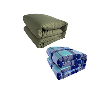 诚冉内务定型被热熔被学生军训被绿色火焰蓝宿舍豆腐块棉被定型被