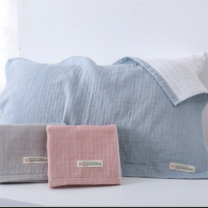金号单人枕巾薄款纱布纯棉吸汗柔软纯色全棉ga2888w一件代发-阿里巴巴