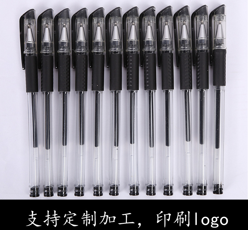 Wholesale European Standard Gel Pen 0.5mm Bullet Bulk 100/Pack Water-Based Paint Pen Signature Pen Student Exam Wholesale