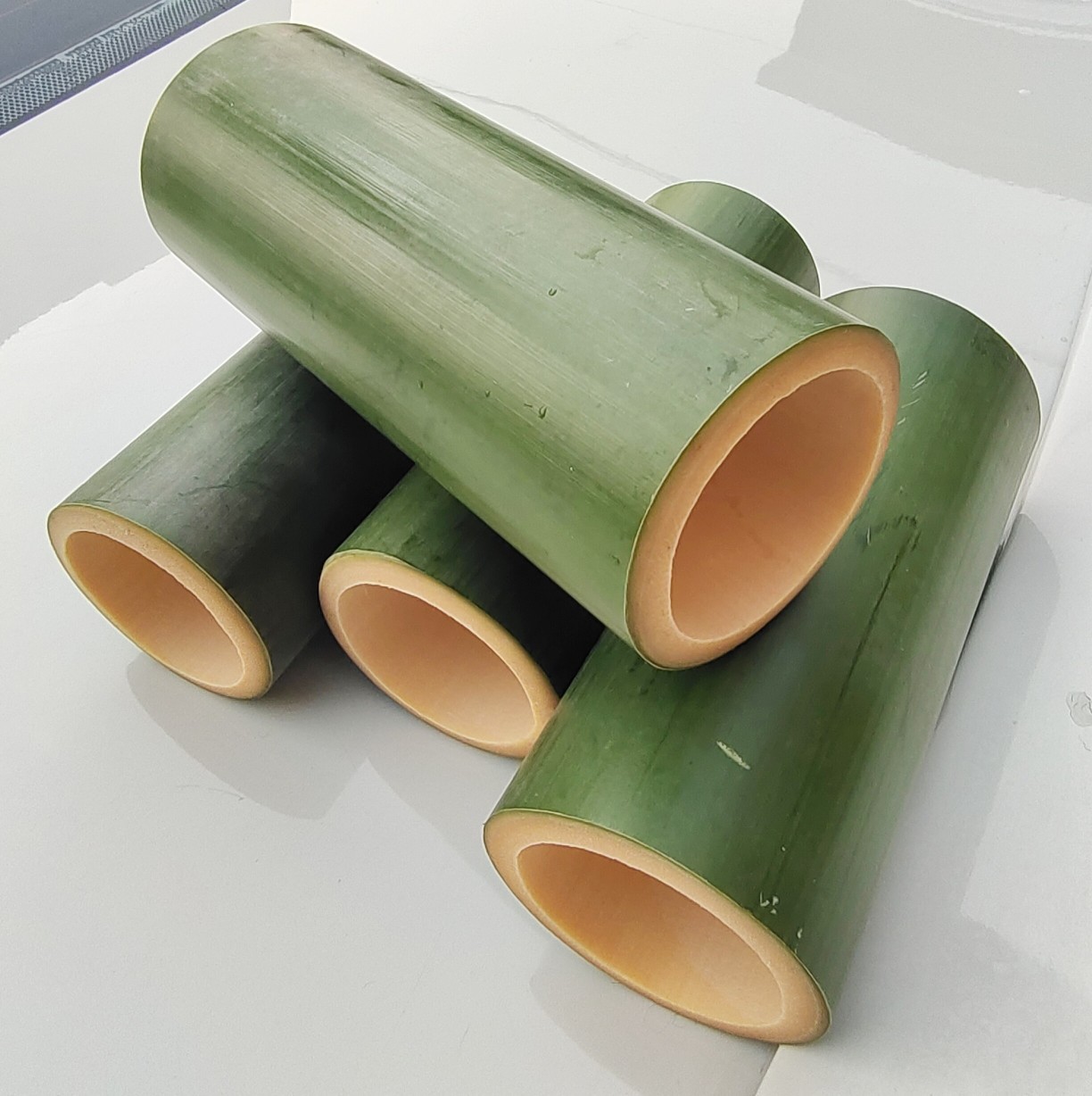 竹筒粽子绿皮 竹筒做粽子青皮竹筒 冰激凌竹筒