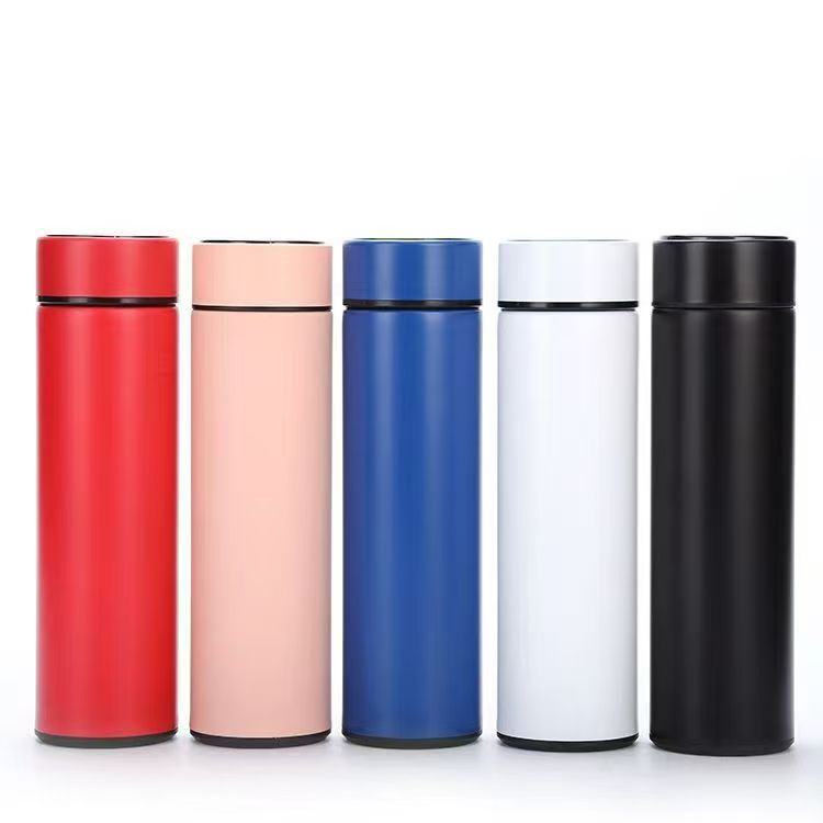 不锈钢保温杯智能测温水杯温度显示商务直杯子刻字logo礼品杯批发