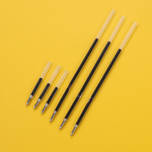 按动圆珠笔油笔原子笔0.7mm圆芯油性小笔芯定位直杆可定短笔芯