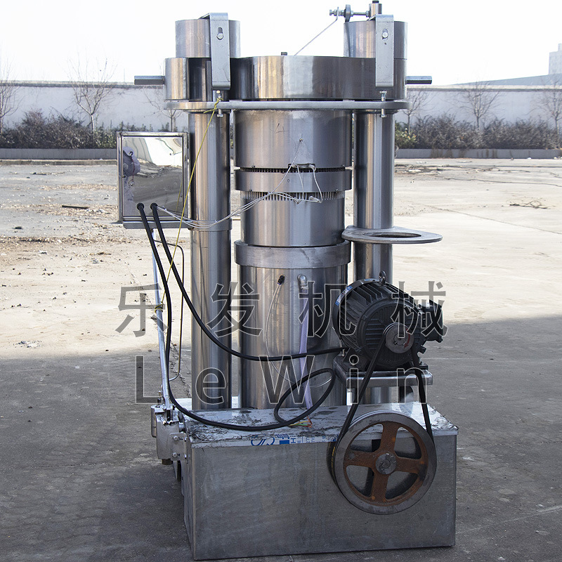 乐发 油厂商用46斤型液压榨油机 出油率高榨油设备 全自动压油机