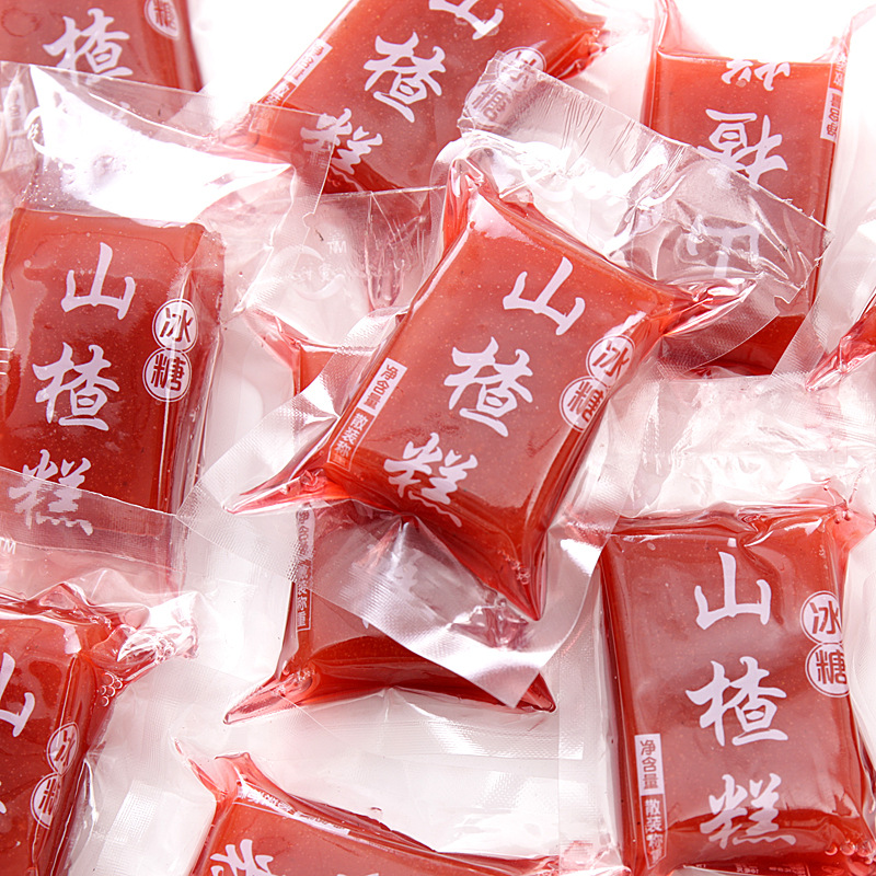 冰糖山楂糕 500g独立小包装零食山楂安阳特产蜜饯果脯 散装山楂糕