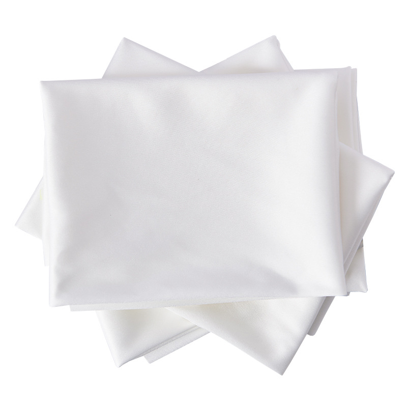 Wholesale Pure Cotton Napkin Wiping Towel Lint-Free Hotel Western Restaurant Napkin Cloth Folding Red Wine Glass Cloth White