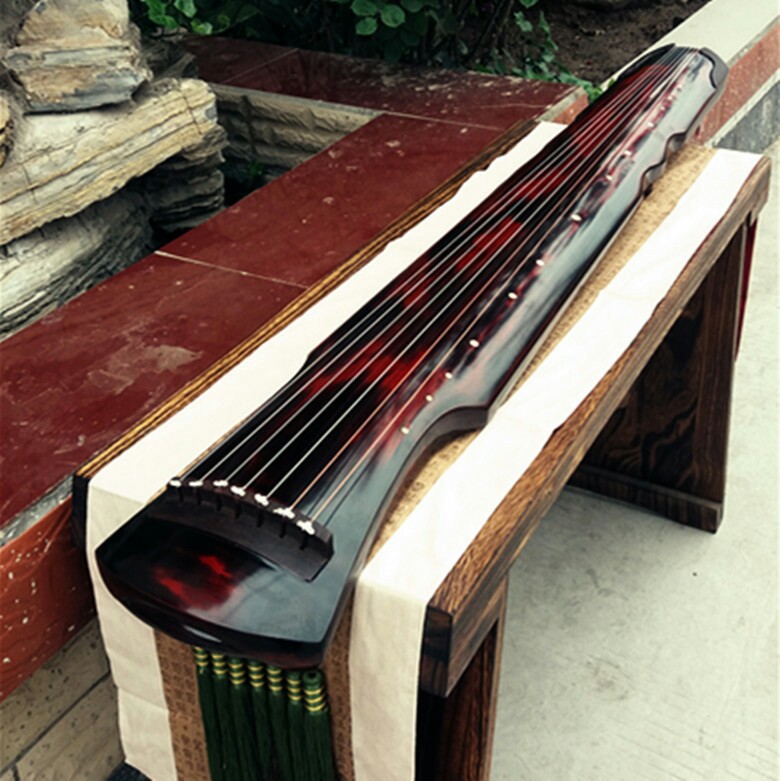 古琴老杉木 伏羲式古琴生漆纯手工演奏级初学者古琴赠古琴桌凳