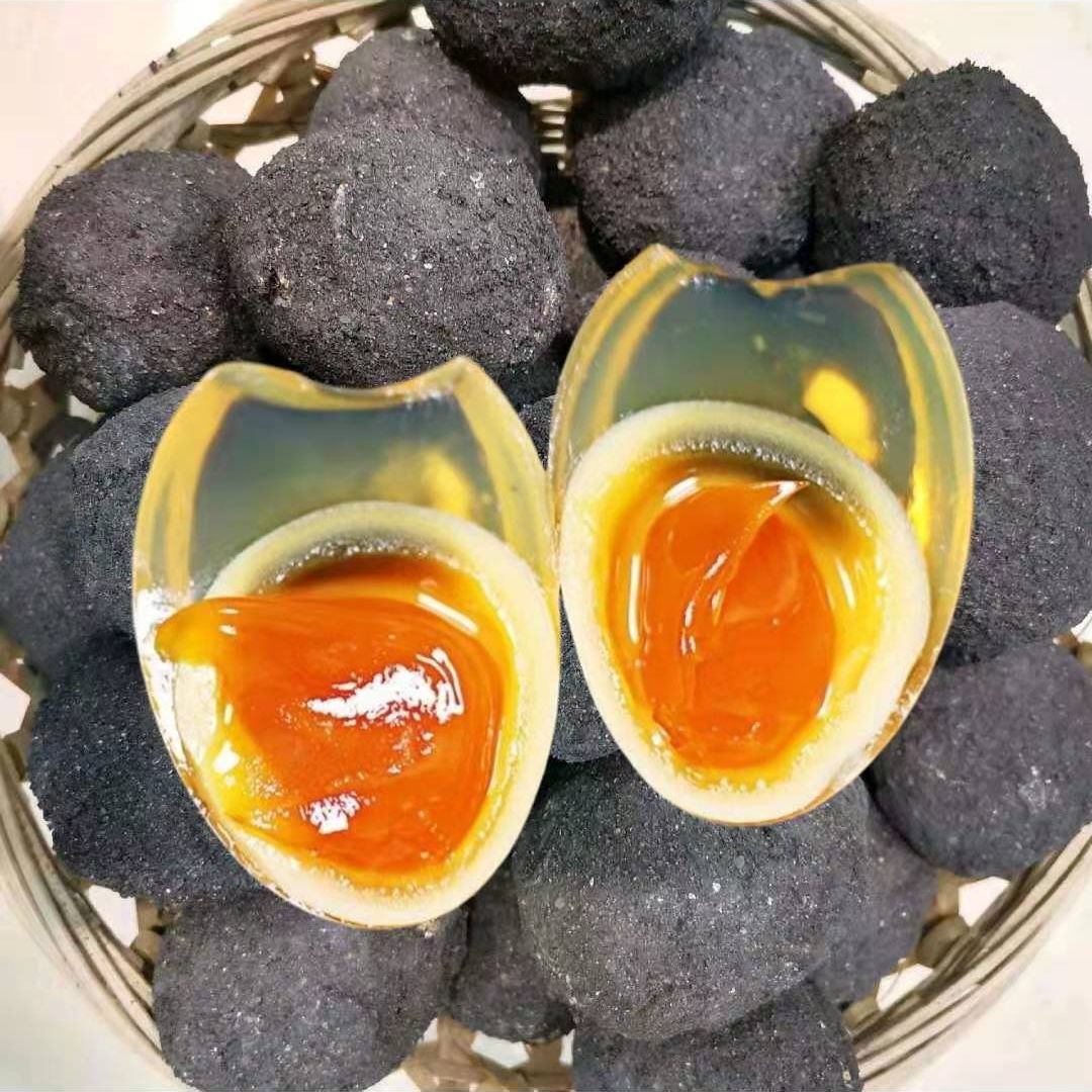 四川鸭皮蛋黄心松花蛋无铅溏心皮蛋农家自制灰包蛋特产单枚60-75g