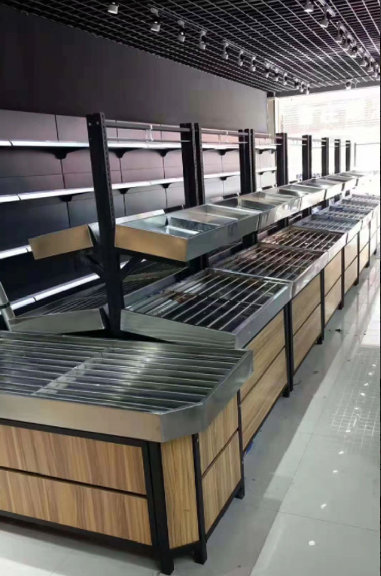 惠诚生鲜货架不锈钢水果货架蔬菜货架超市货架多功能展示架子