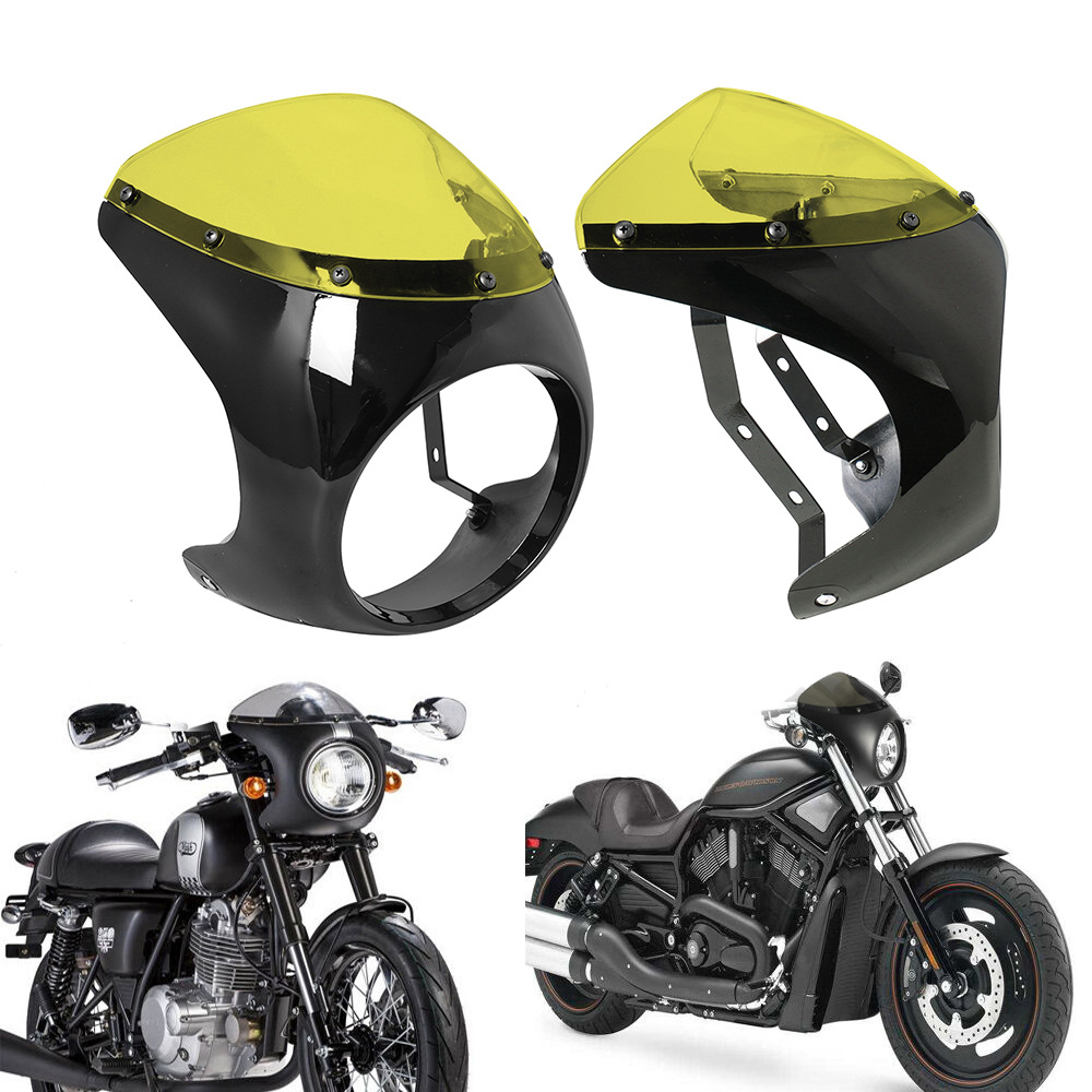 轻骑游侠改装挡风罩防风猪头罩撞色宝马本田川崎铃木摩托车整流罩