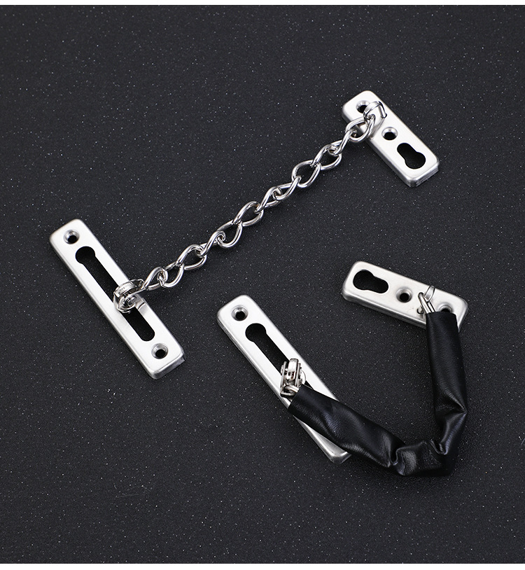 酒店宾馆静音加厚不锈钢防盗链 家用卧室门扣安全链条锁防盗链