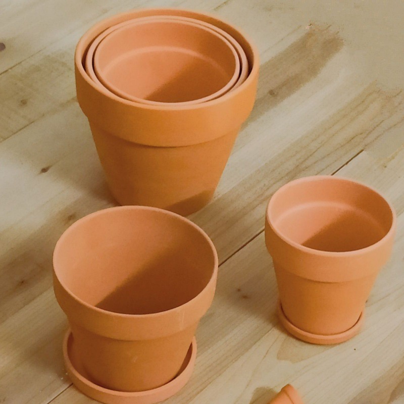 红陶花盆多肉绿植吸水透气泥瓦陶土盆简约阳台室内盆器代销代发热