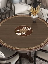 扑克牌圆桌垫手搓桌上的垫子卓面布麻雀台布加厚消音防噪音枱垫毯