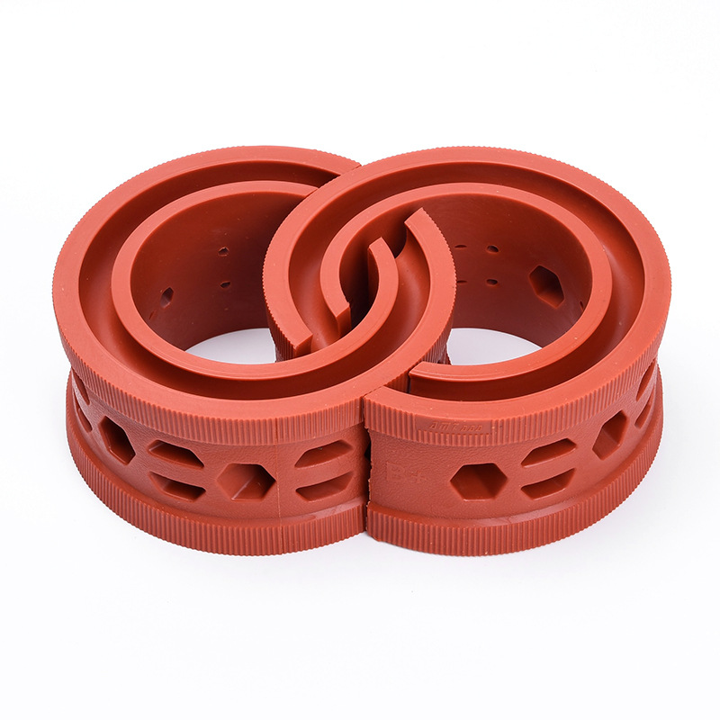 汽车加强款弹簧缓冲胶多孔缓冲垫19孔汽车缓冲器红色减震器减震垫