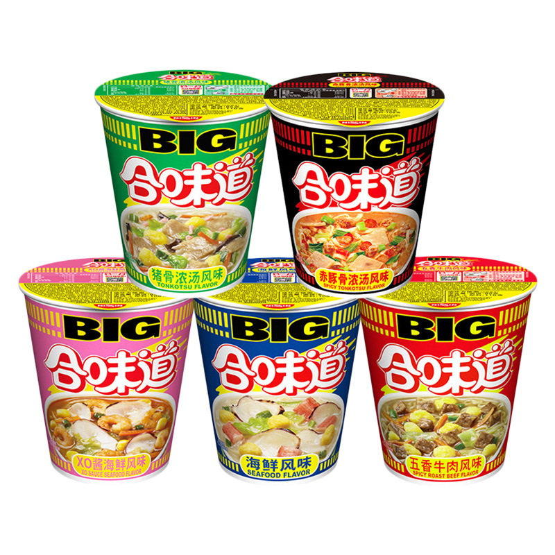 日清合味道big大杯赤豚骨113g/杯方便面即食桶面冲泡泡面速食杯面