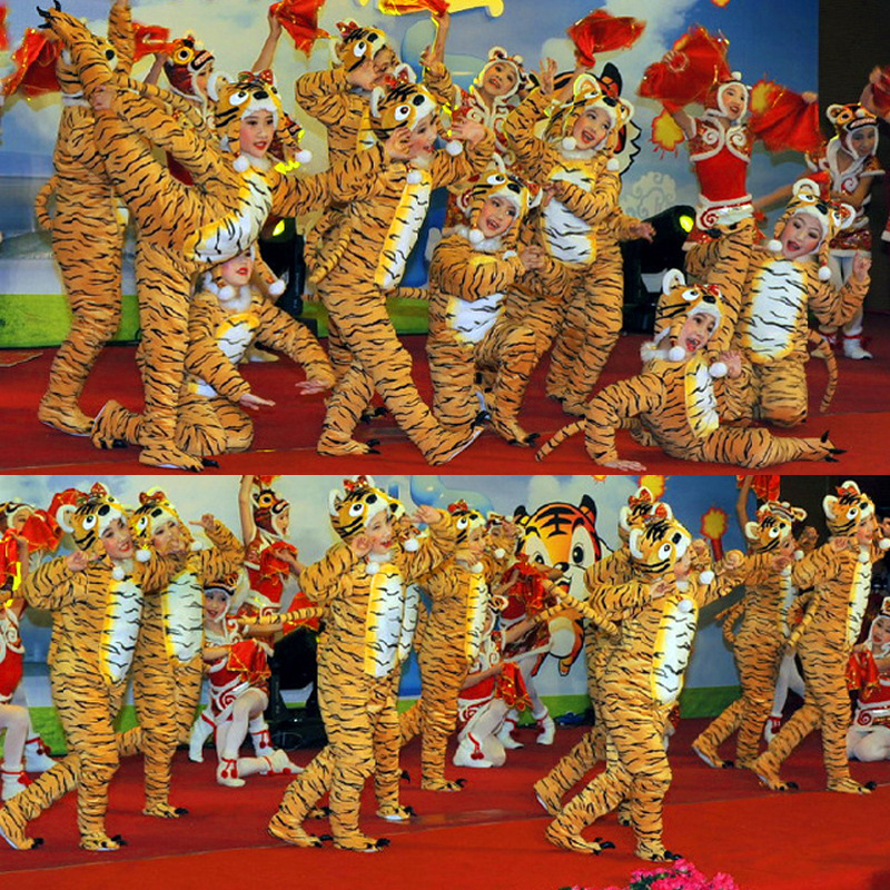 老虎舞蹈动作创编图片