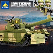 开智积木军事系列主战坦克步兵战车组装模型男孩拼装拼插玩具礼物