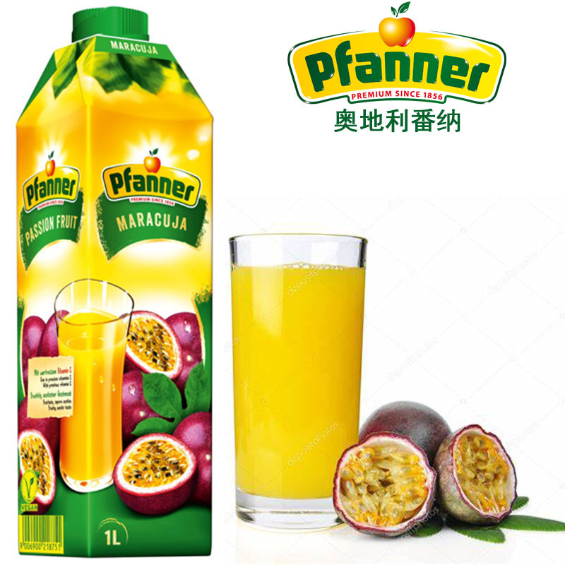 奥地利原装进口pfanner百香果果汁饮料1l2024年9月到期特价促销
