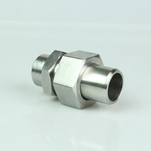 304不锈钢高压对焊焊接式直通管接头对焊直通中间活接头Y丁欧