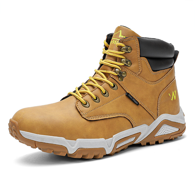 厂家新款大码户外休闲运动徒步登山鞋男马丁靴功能鞋hiking shoes-阿