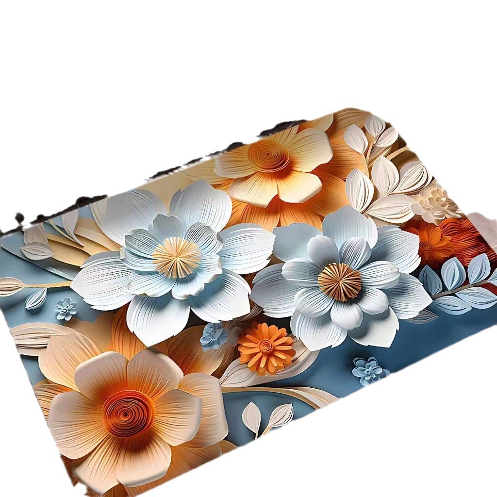 3d Oil Painting Diatom Ooze Absorbent Floor Mat Non-Slip Floor Mat Bathroom Door Quick-Drying Bathroom Carpet Bathroom Step Mat