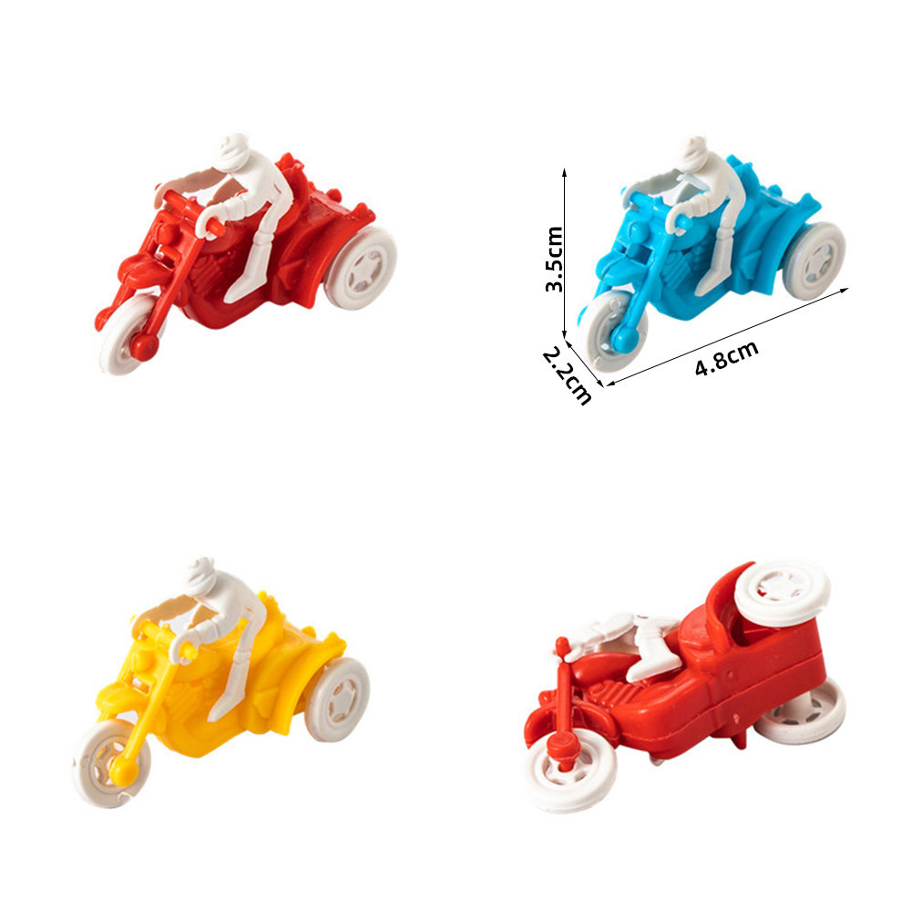 Mini Children's Plastic Sliding Three-Wheeled Motorcycle Decoration Gift Egg Toy Wholesale