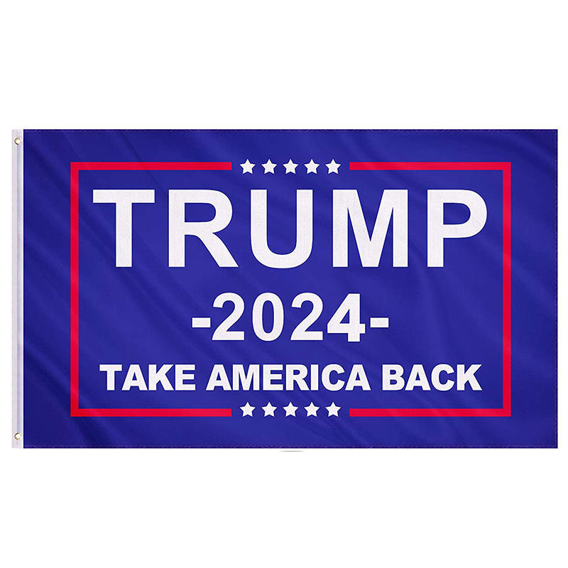 亚马逊热销款trump旗帜川普支持横幅3*5英尺户外旗帜