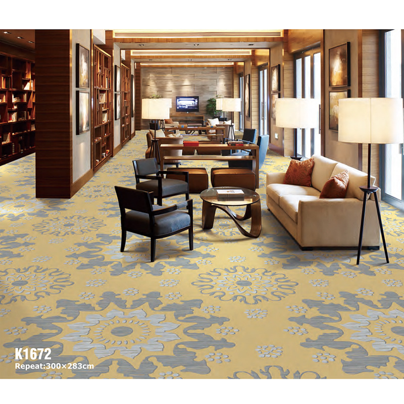 阿克明羊毛地毯满铺耐脏易打理五星级酒店宴会厅走廊地毯全铺阻燃