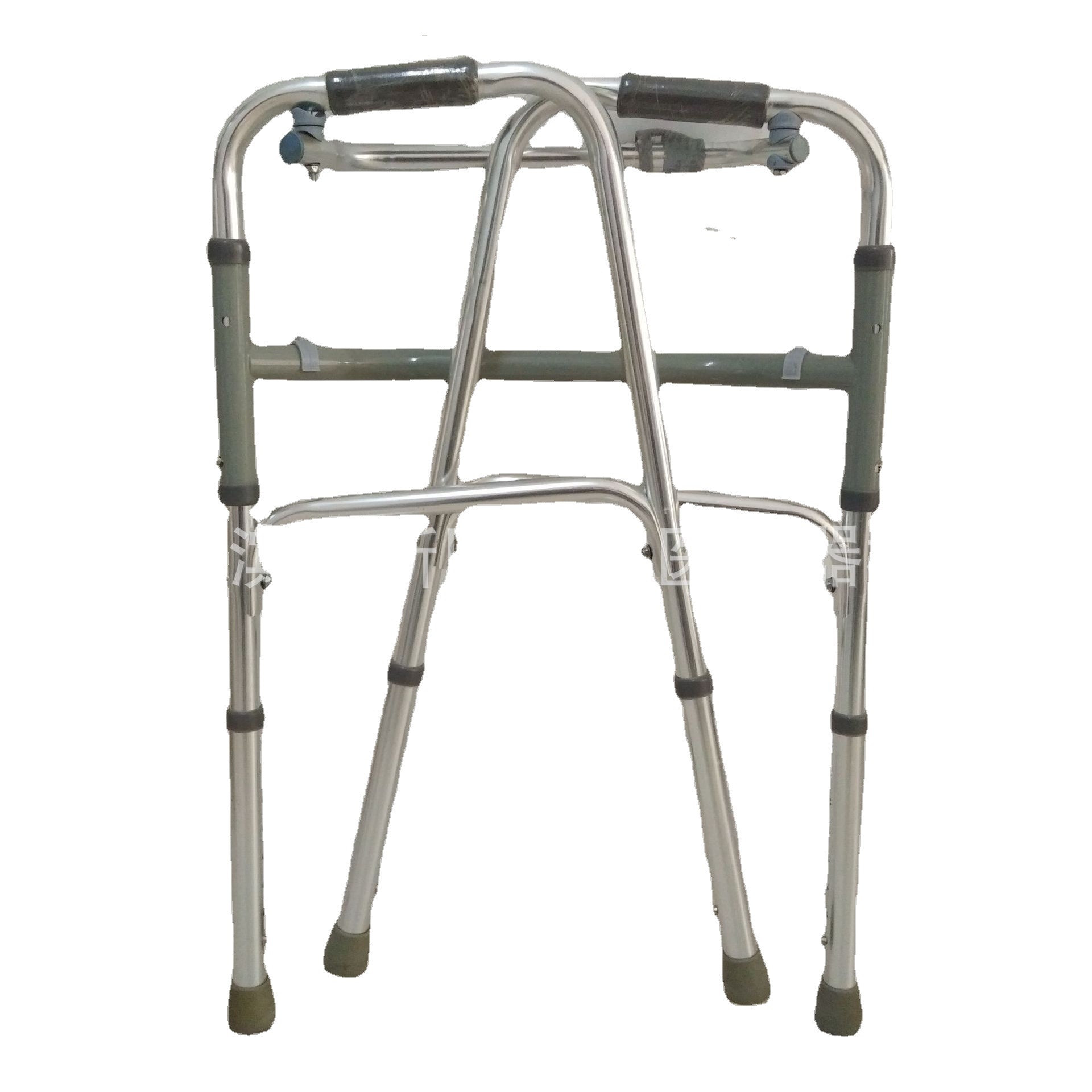 双弯老人助行器折叠铝合金助步器肘撑式可带座助力架轻便批发