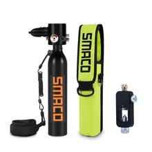 SMACO消防应急救援便携逃生使用潜水呼吸器 浮潜迷你氧气瓶套装