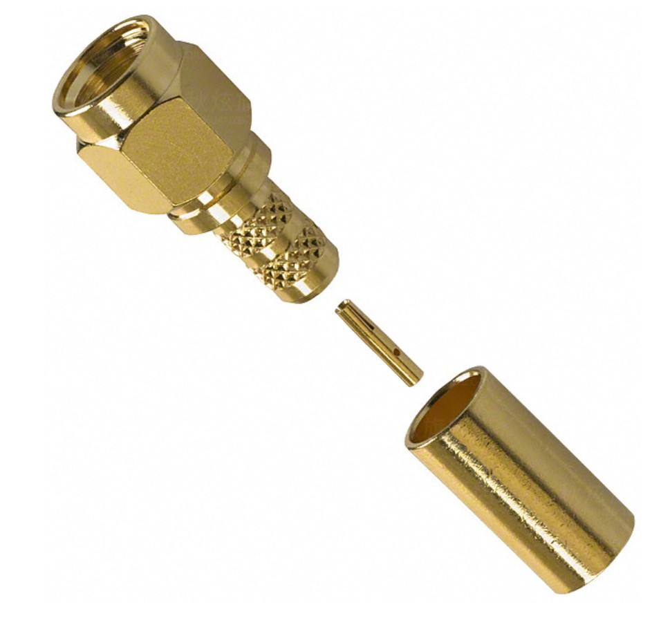 132113rpconnrpsmaplugstr50ohmsolder射频同轴连接器