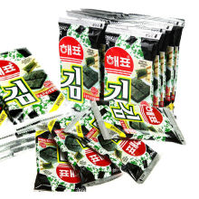 韩国原装进口海牌海苔16g(2g*8包)拌饭寿司饭团 海苔片紫菜 零食