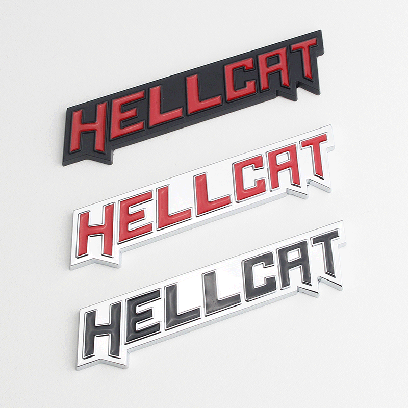 适用道奇挑战者改装车贴标志 hellcrt车标 地狱猫车贴标 装饰车贴